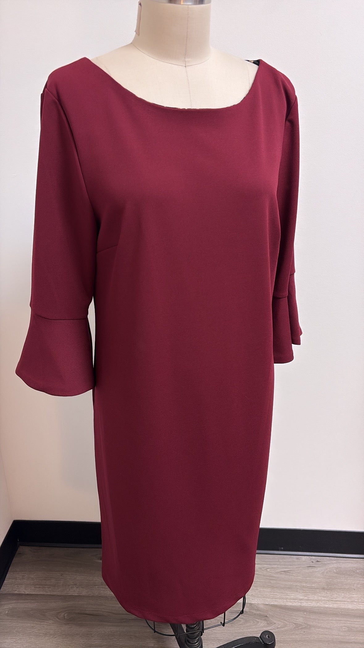 New Liz Claiborne Burgundy Dress, 14