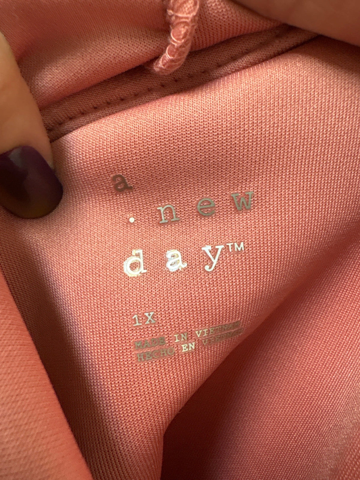 A New Day Pink Hoodie Jacket, 1X