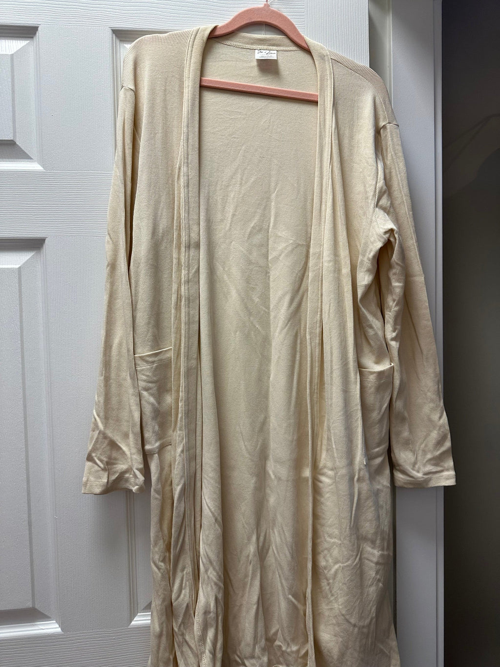 Jax & Lennon Ribbed Long Cardigan M/L