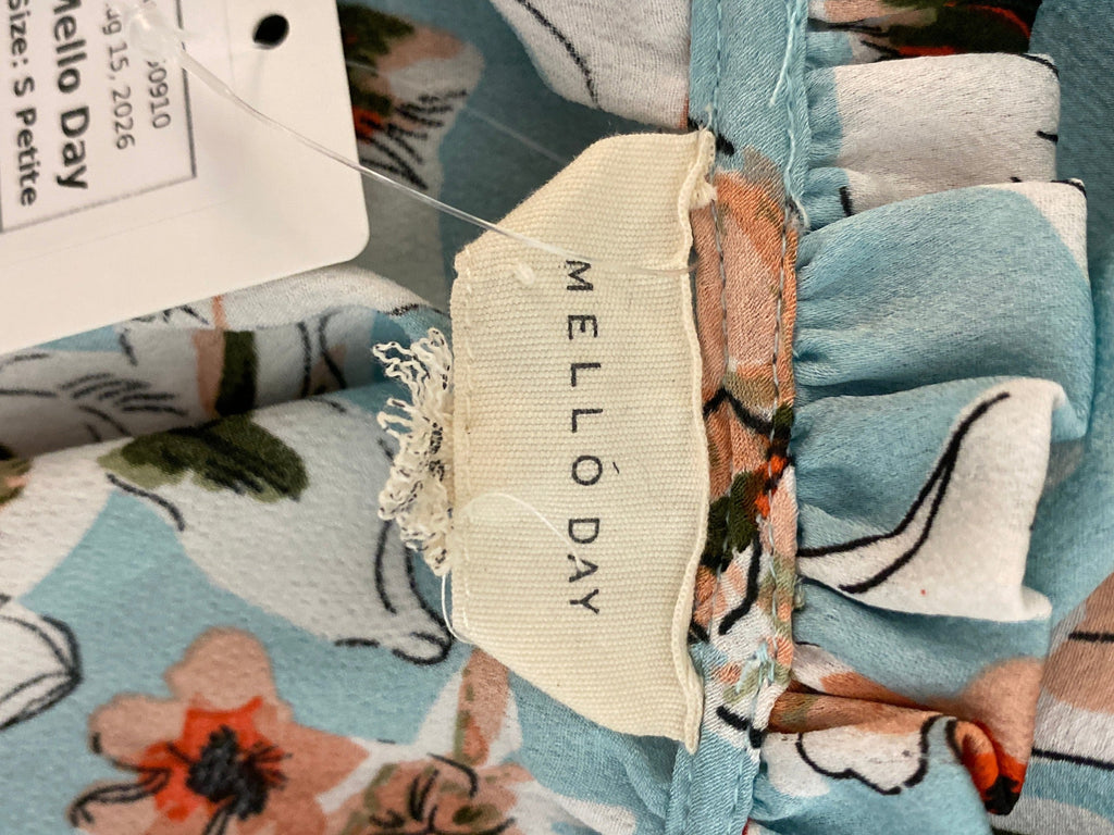 Mello Day Blue Top, S Petite