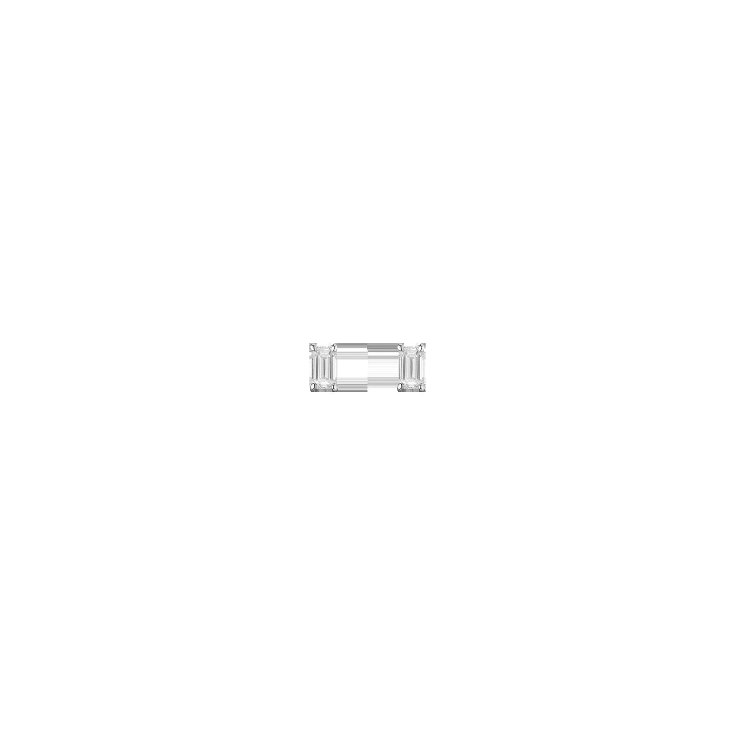 0.5ct Emerald Lab Grown Diamond Stud Earrings