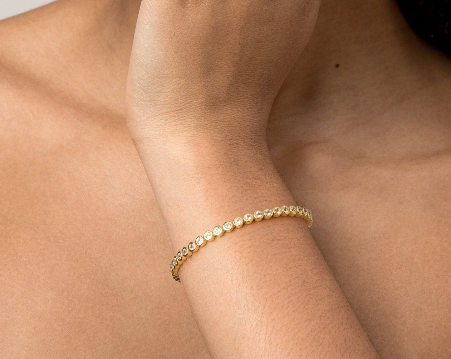 Diamond Bezel Tennis Bracelet