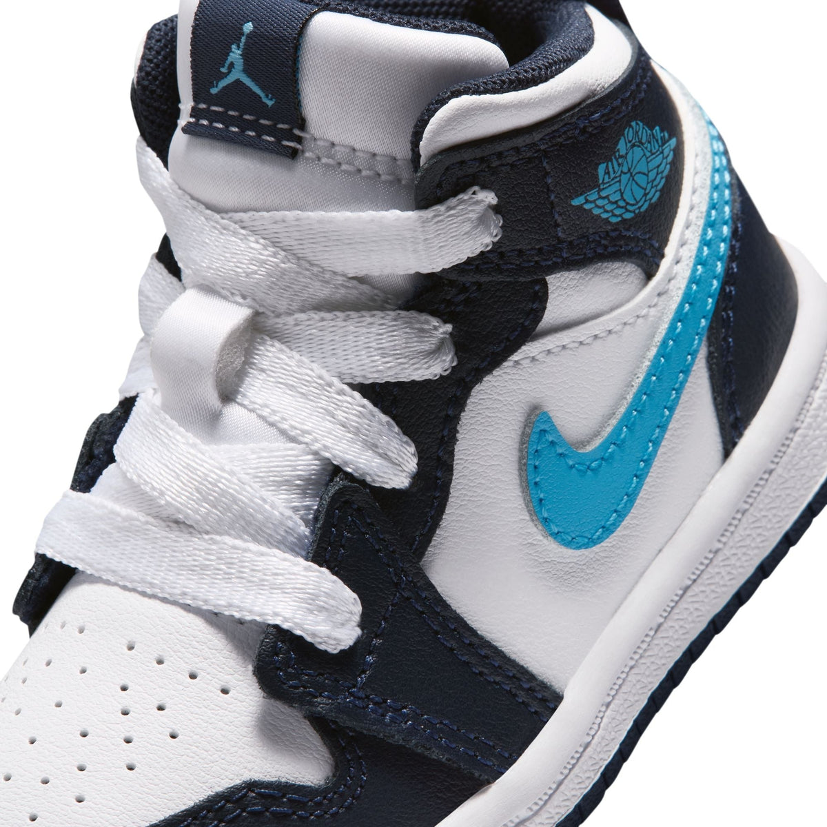 Air Jordan 1 Mid TD (Obsidian/DK Powder/White)