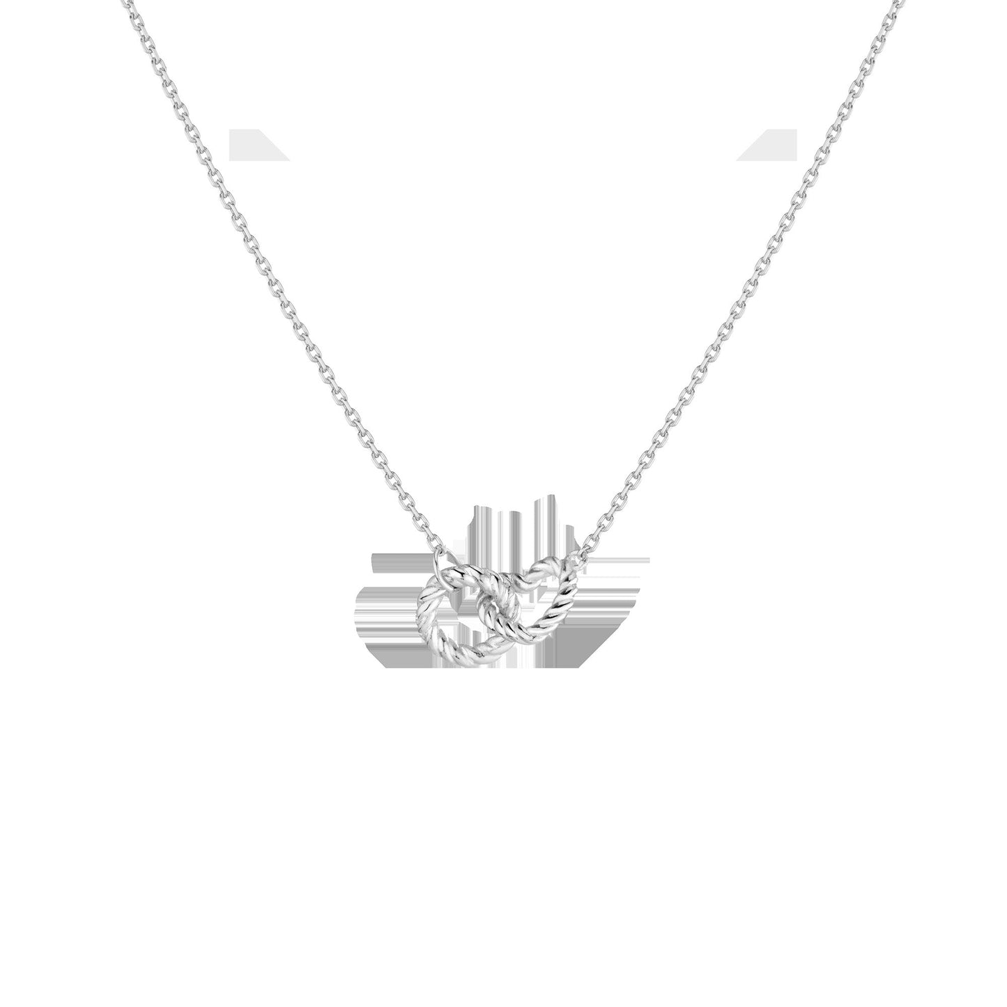 Heart Twist Connection Necklace