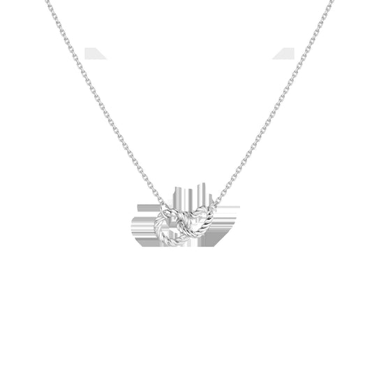 Heart Twist Connection Necklace