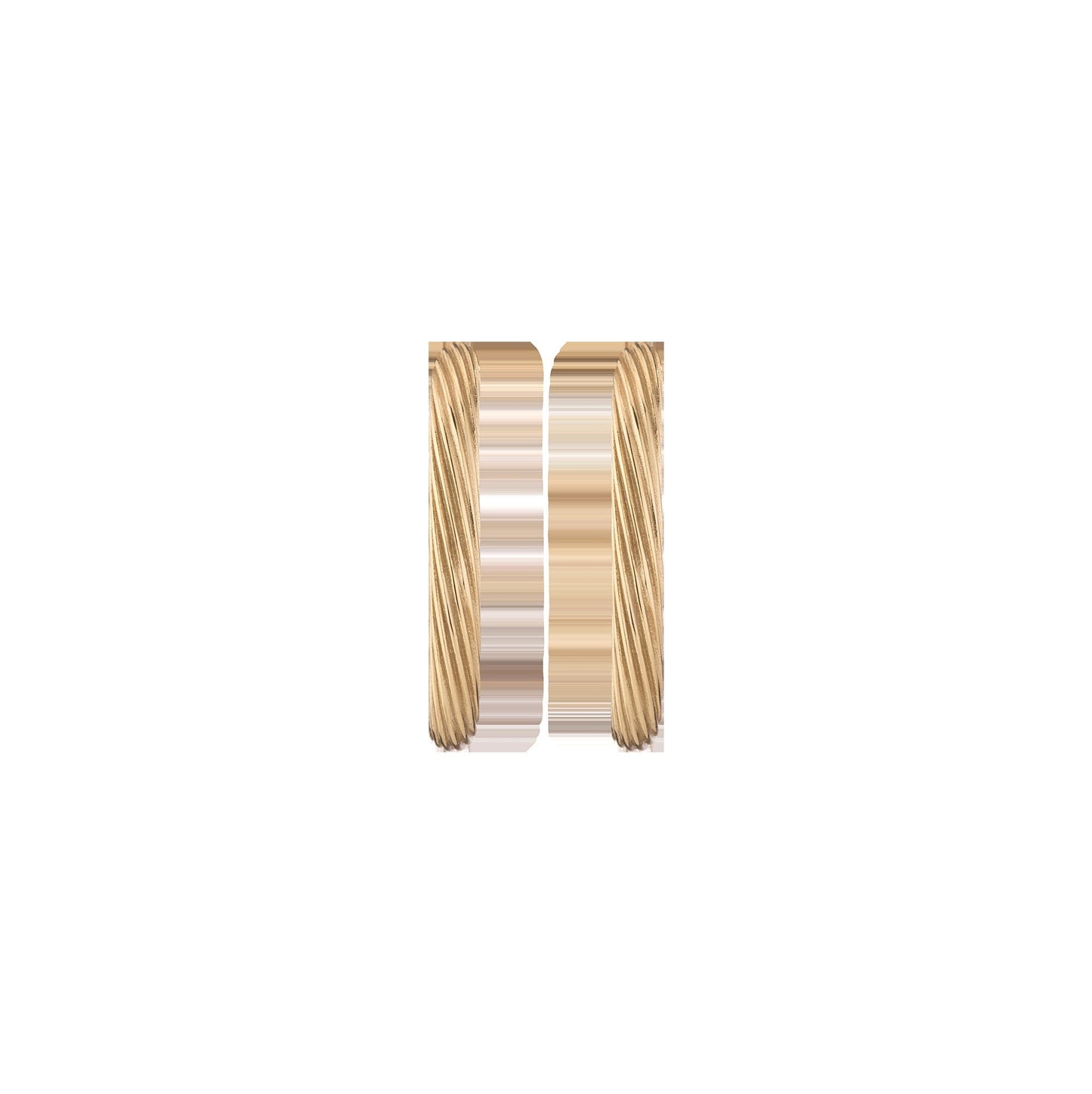 Aurate x Marilyn Monroe: Twisted Rope Hoop Earrings
