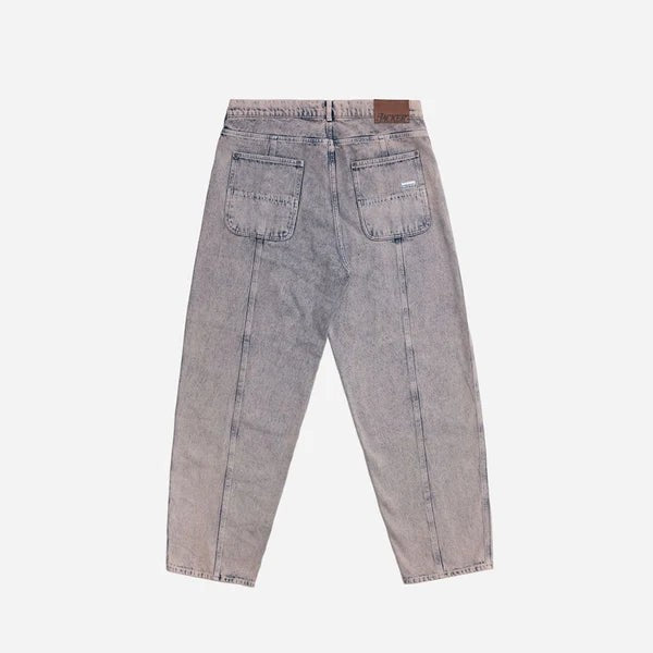 JACKER - BAGGY DENIM PANT 3 STRIPES GREY