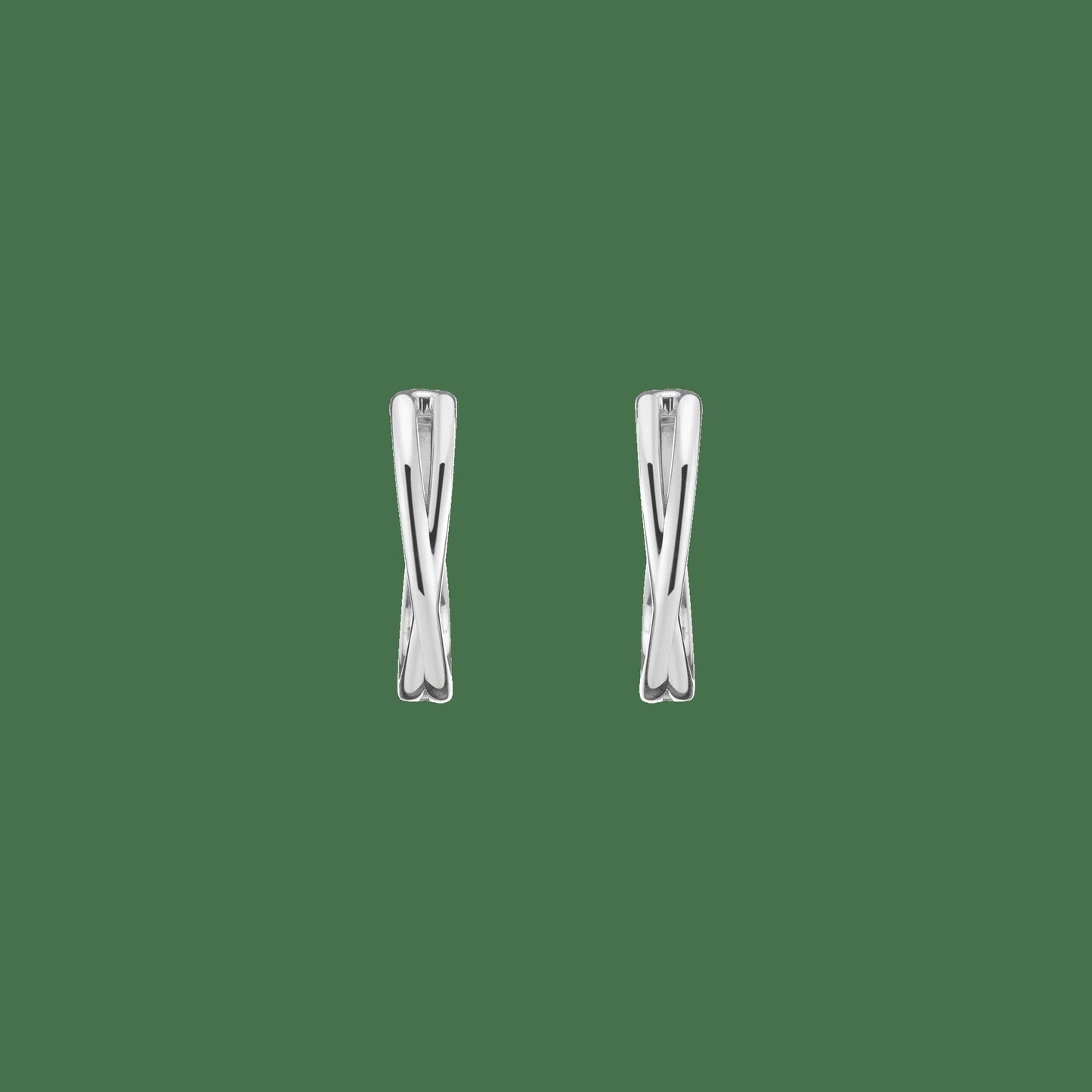 Crossover Hoop Earrings