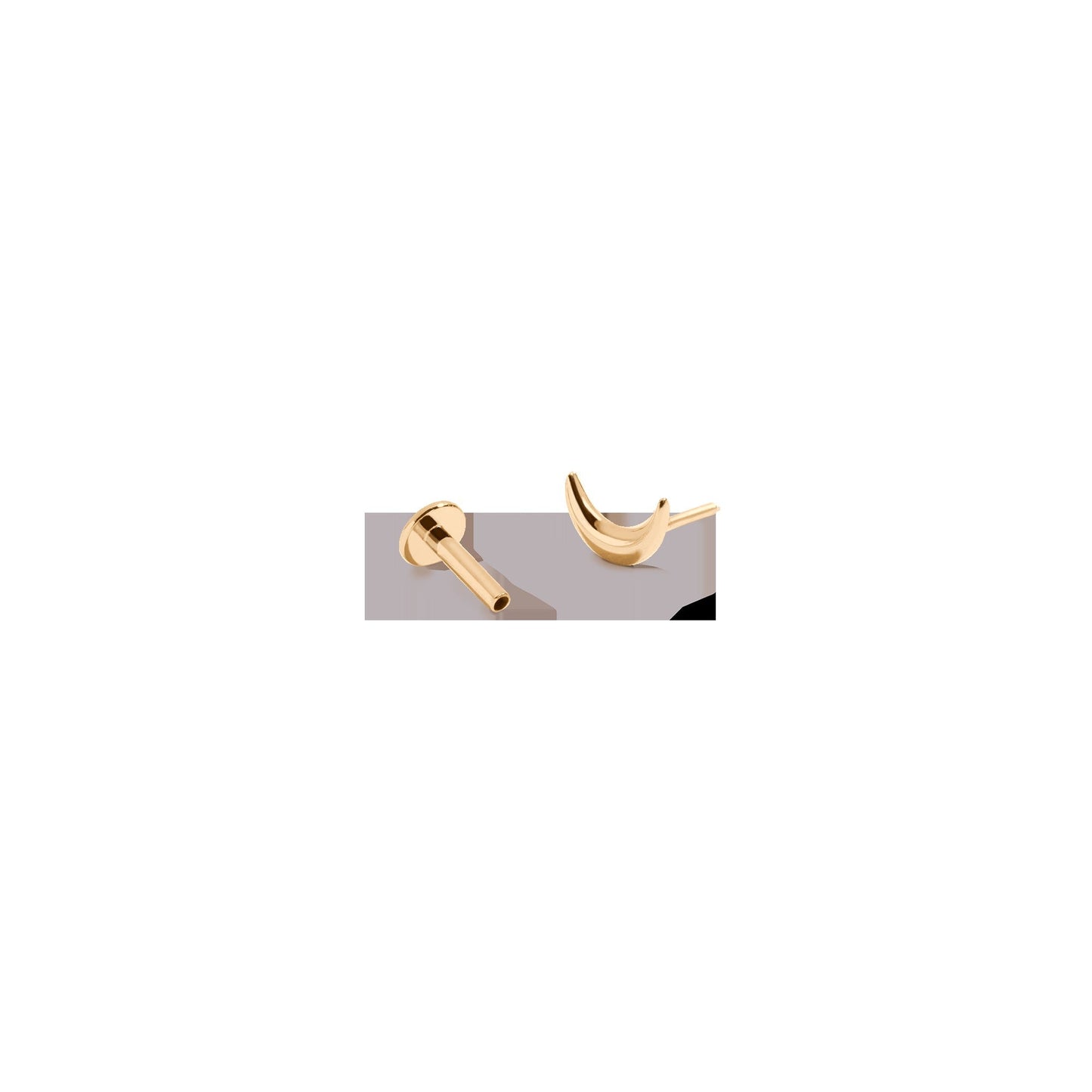 Lab Grown White Sapphire Baguette Stud Earrings