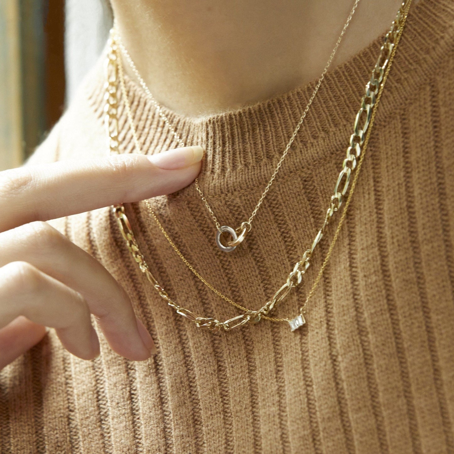 Two-Tone Connection Necklace
