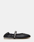 ANAYA BLACK LEATHER STUDS