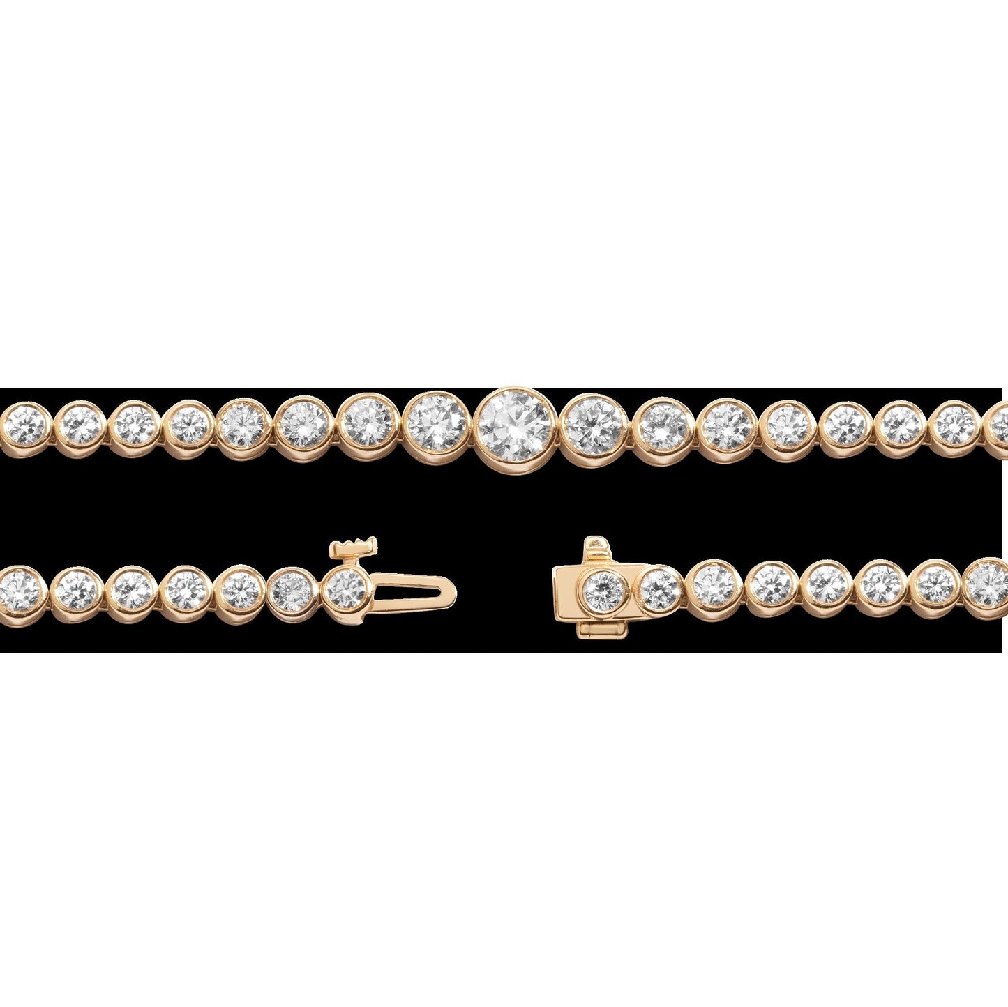 10ct Multi Graduated Lab Grown Diamond Tennis Necklace