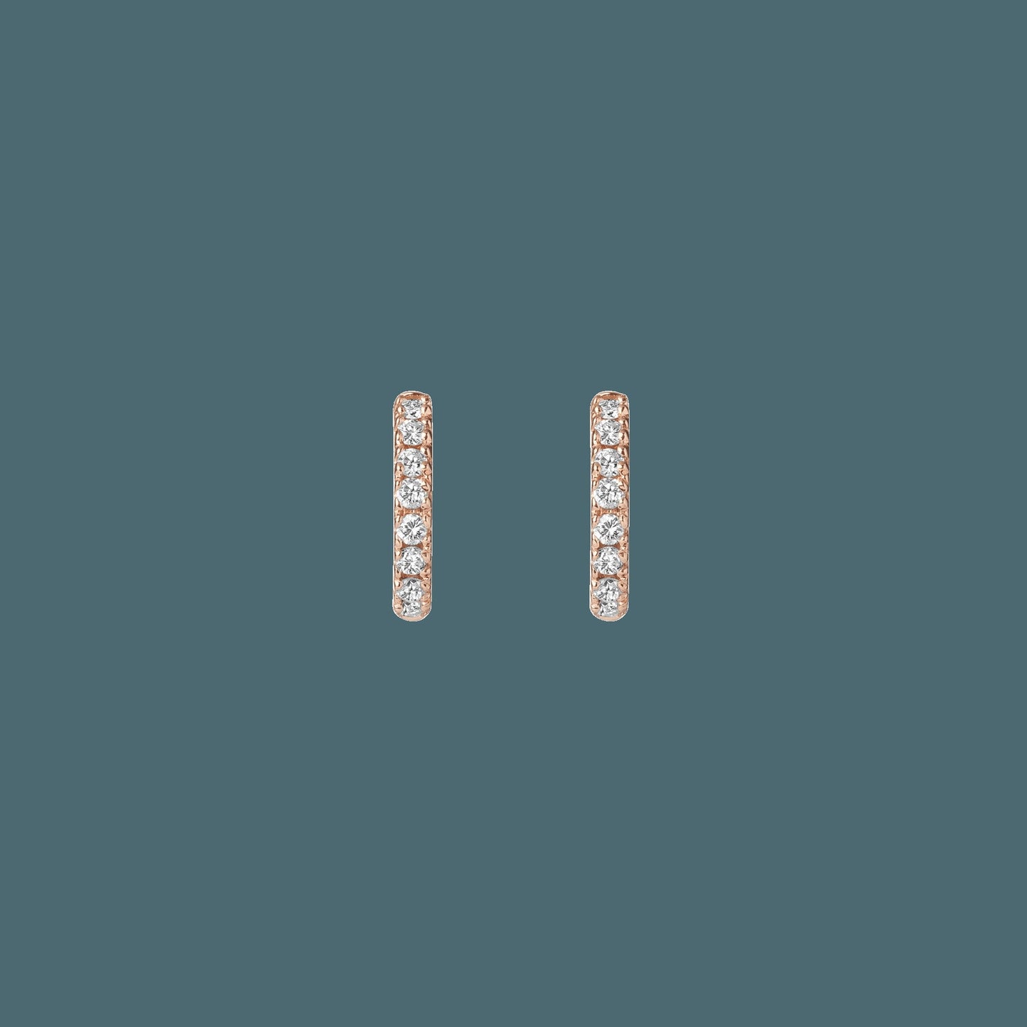 Diamond Huggie Earrings