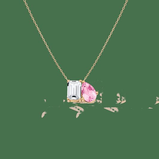 Toi et Moi Gemstone Classic Necklace