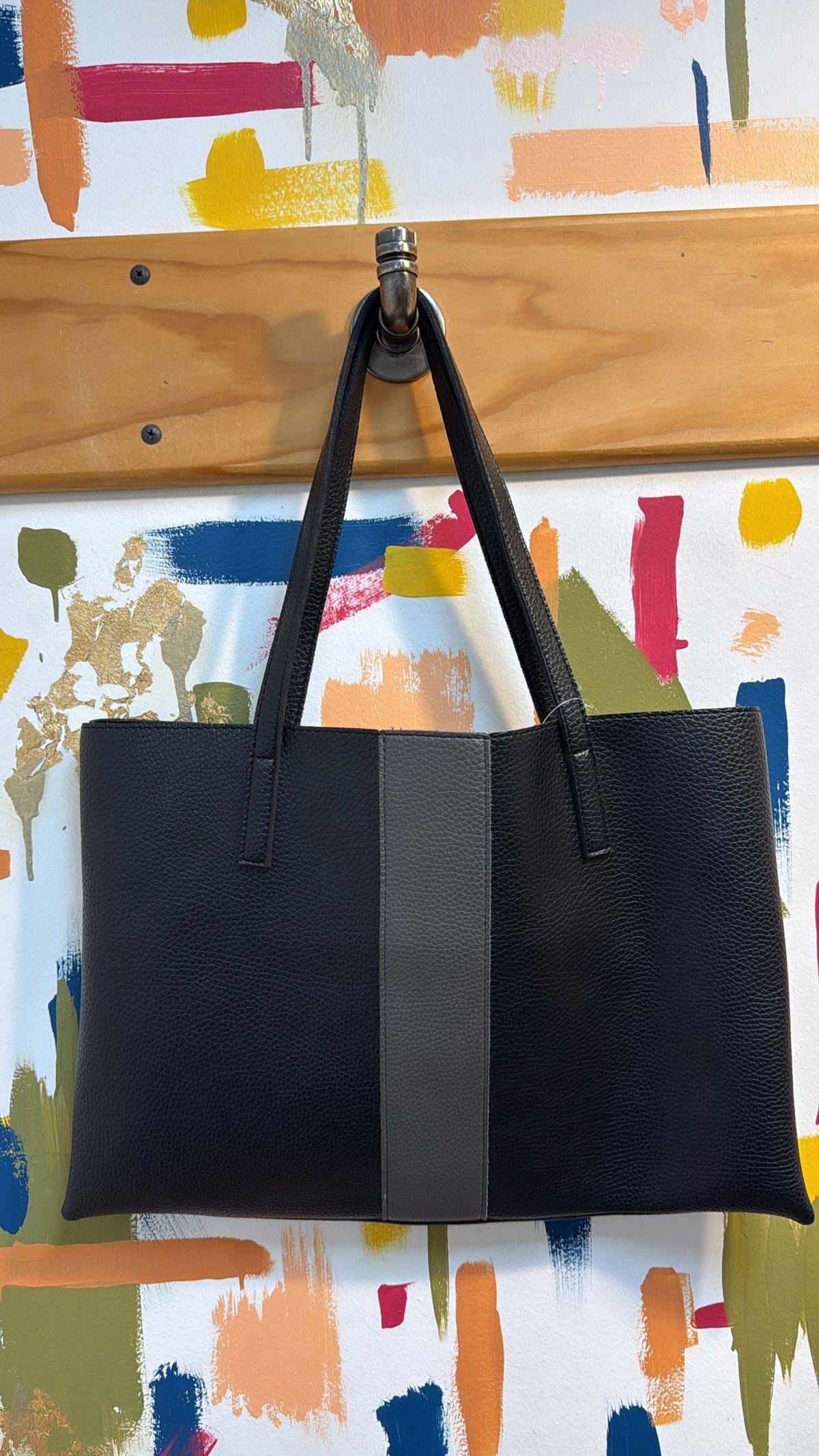 Vince Camuto Black Shoulder Bag, 17"x11"