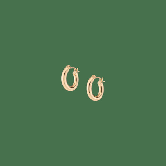 Gold Hoop Earrings - 3mm