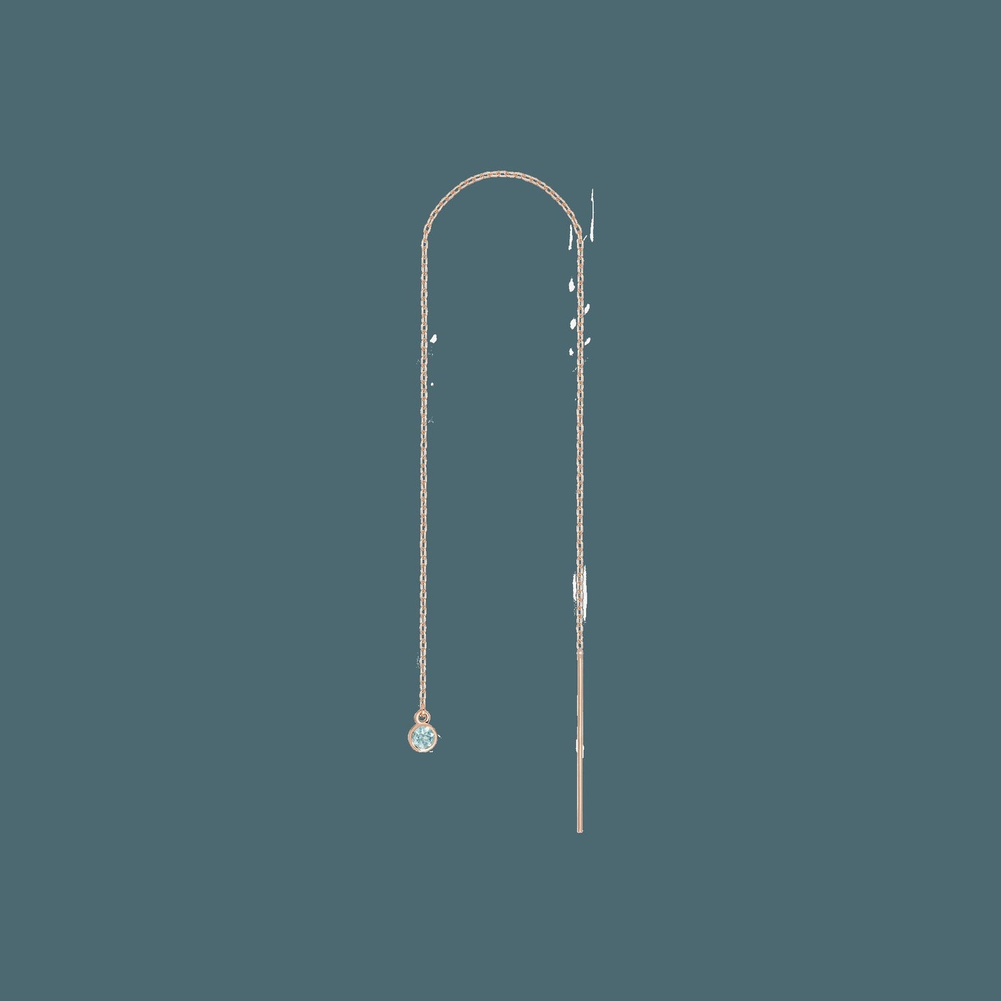 Birthstone Ear Chain Threader