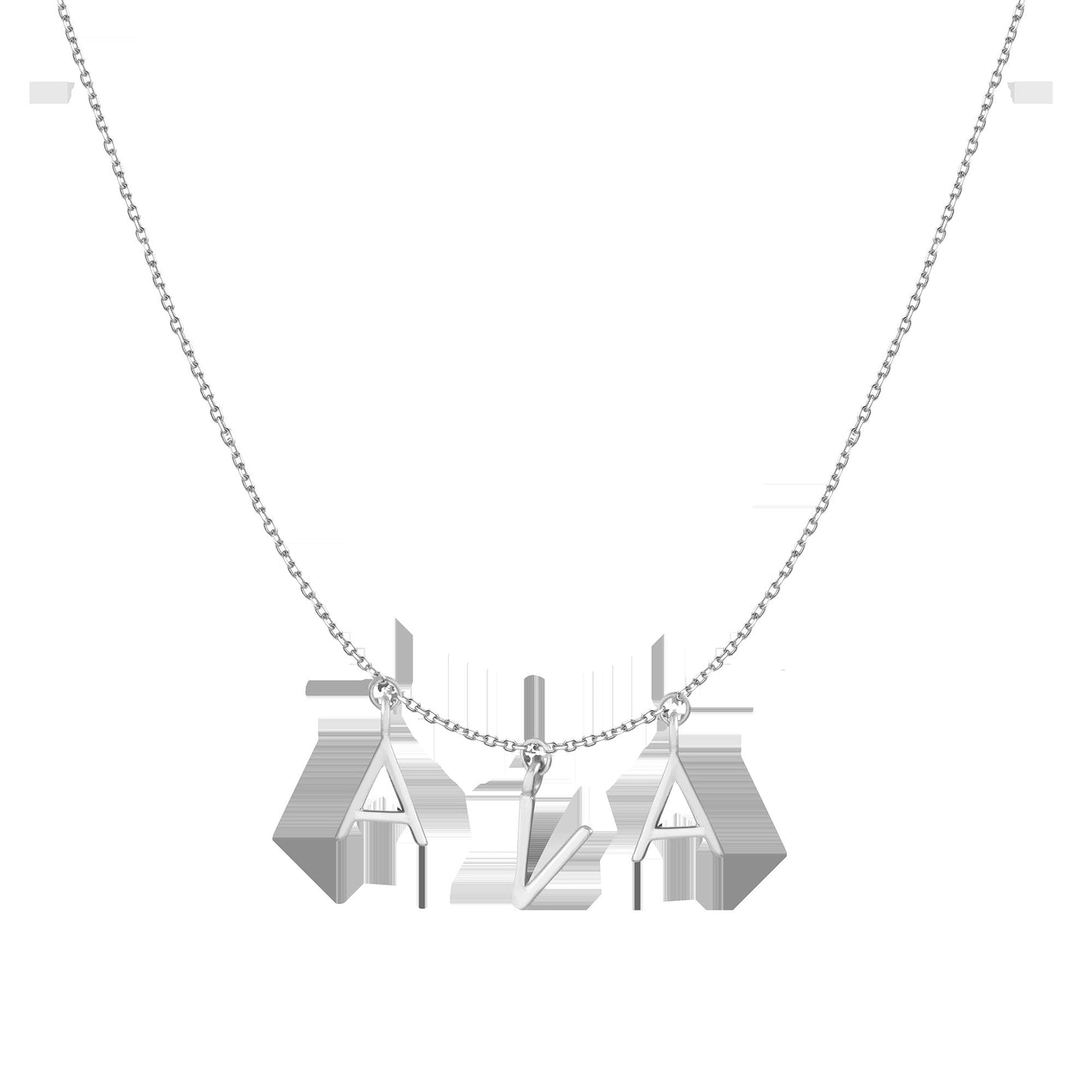 Gold Station Letter Necklace