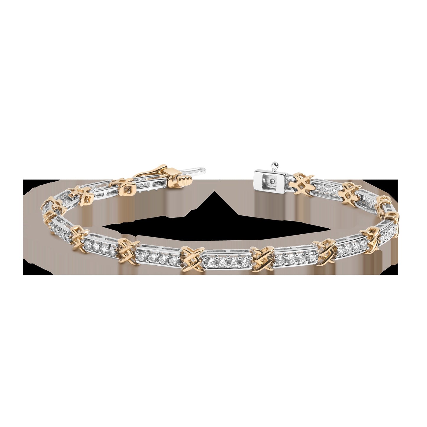 Lab Grown Diamond X Tennis Bracelet