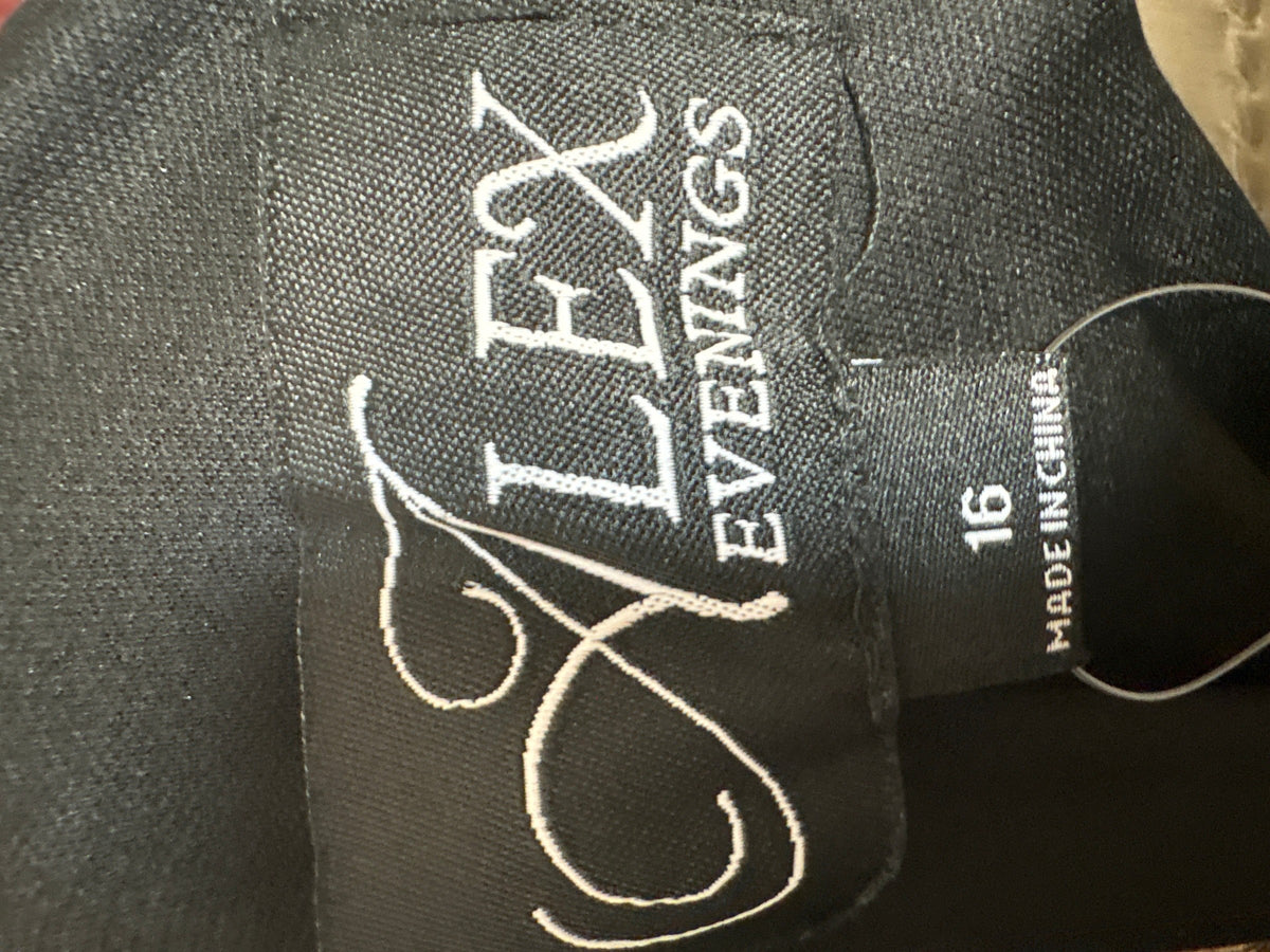 Alex Evenings Black/Copper Dress, 16