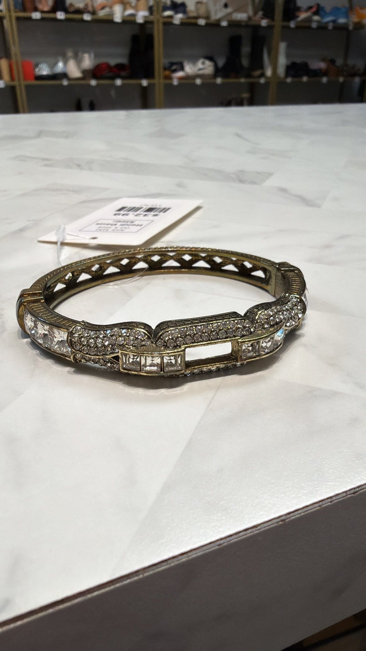 Heidi Daus Gold Hinge Bracelet