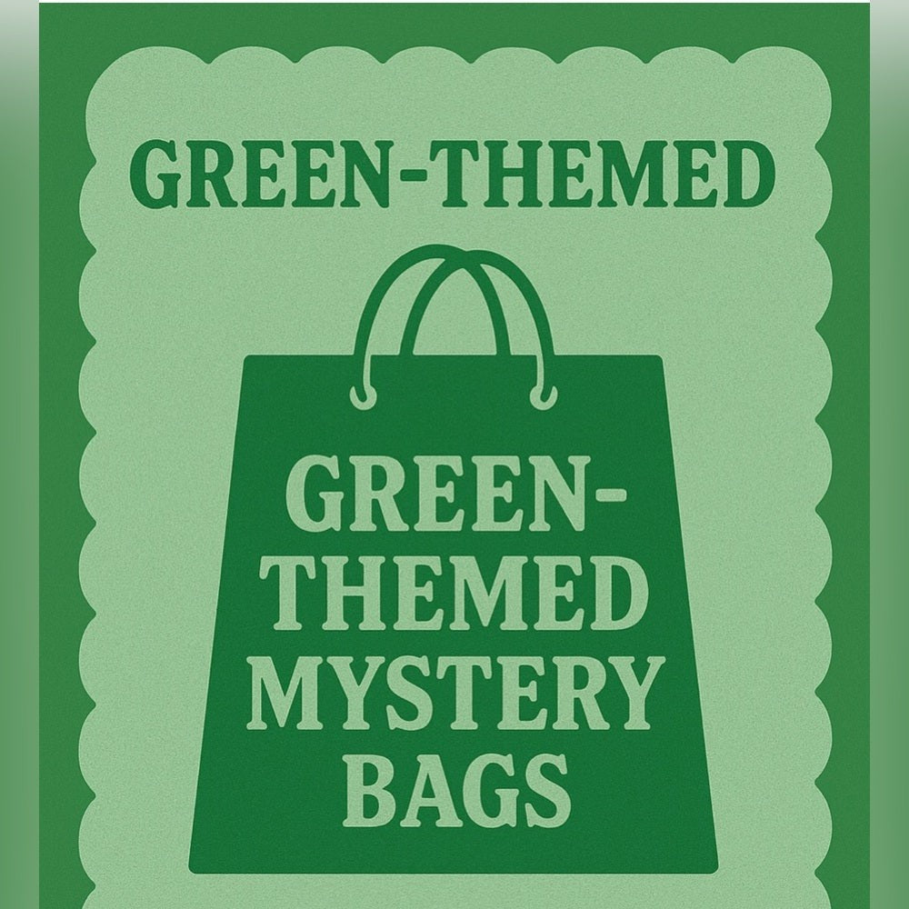 Large Green Theme Mystery Box - value $139 - 7 items