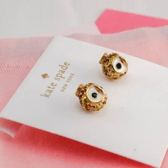 Kate Spade Night Sky Crystal Stud Earrings Brand New with Dust Bag