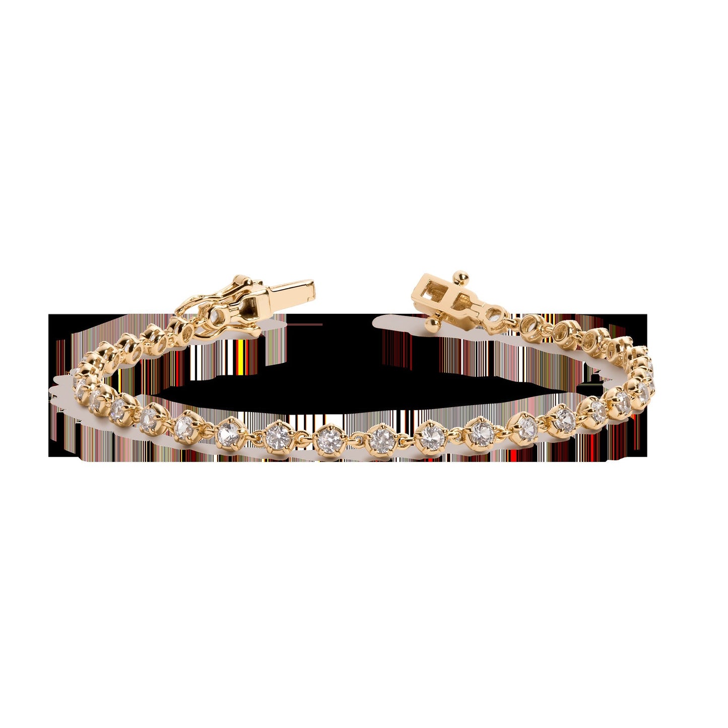 Lab Grown Diamond Georgian Tennis Bracelet