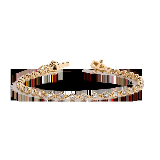 Lab Grown Diamond Georgian Tennis Bracelet