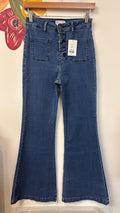 Cello Button Fly 32" Inseam Jeans, 3