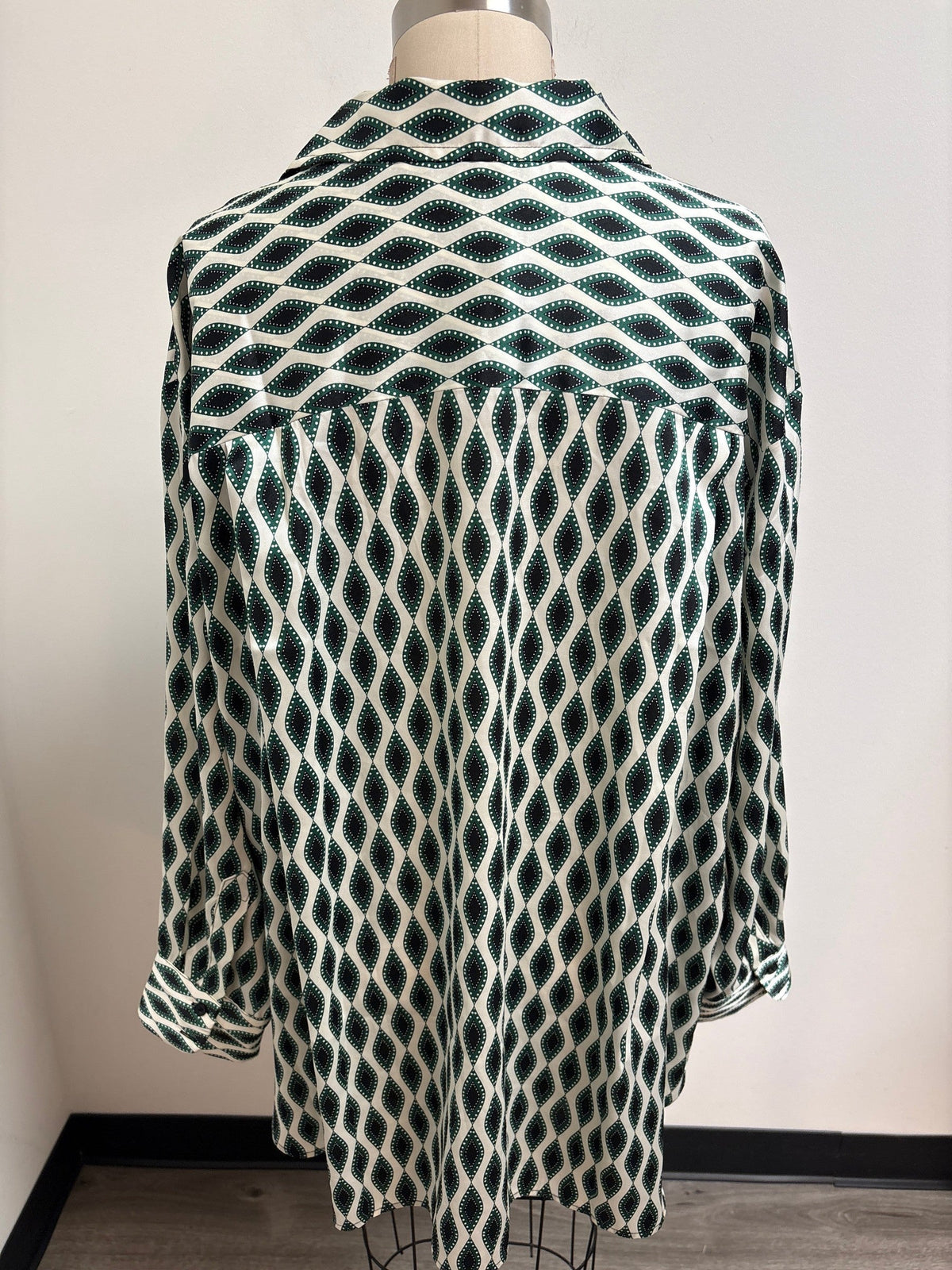 Lane Bryant Green/Black Top, 18/20