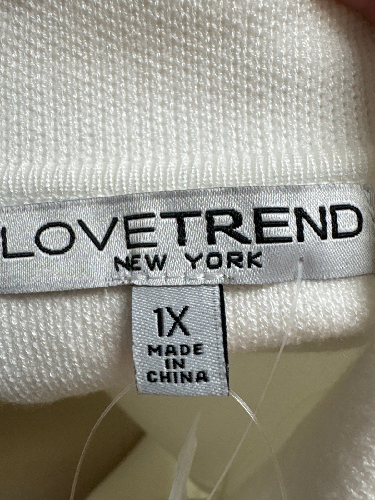 New Love Trend White Jacket, 1X
