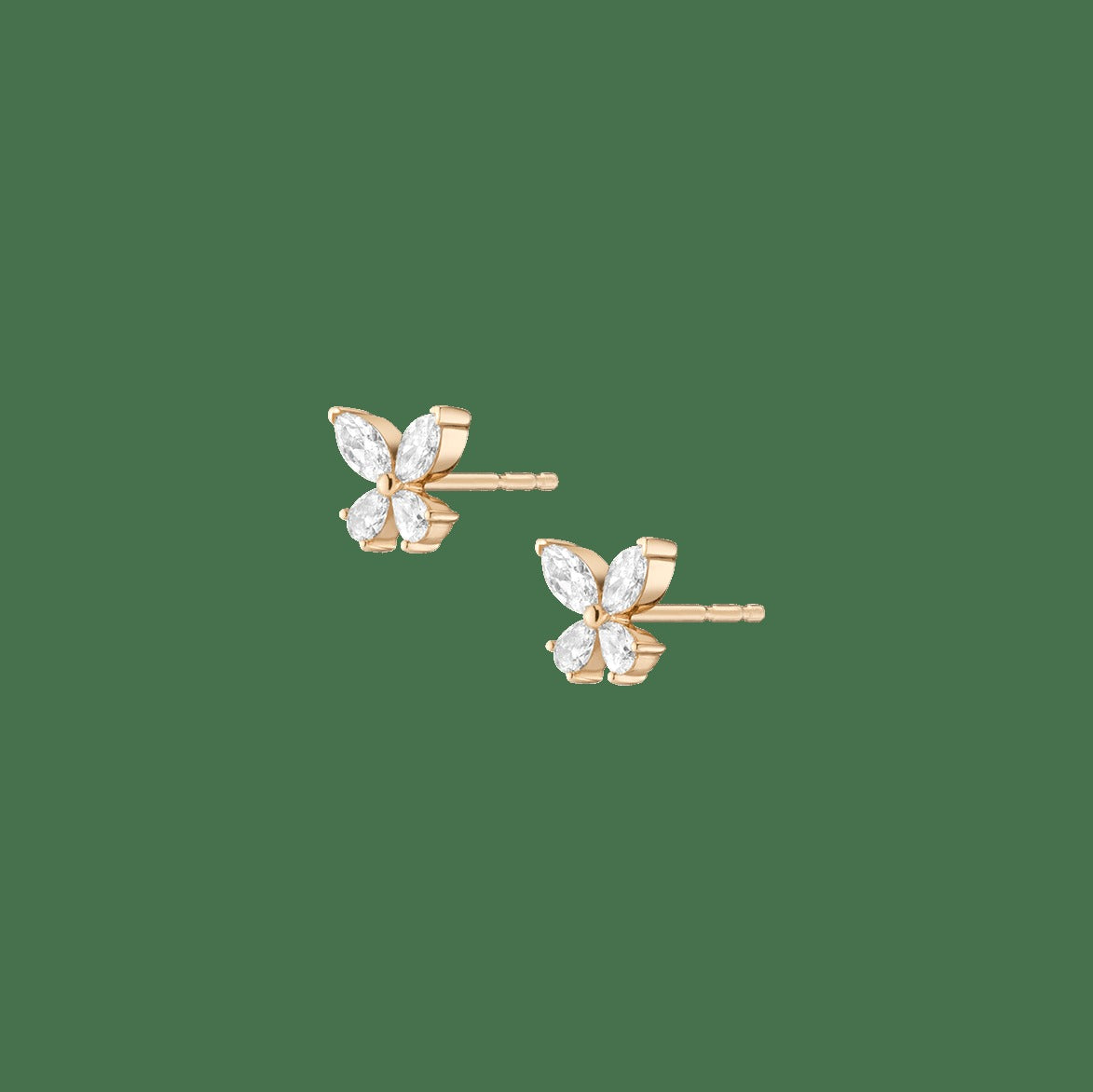 Lab Grown Diamond Butterfly Earrings