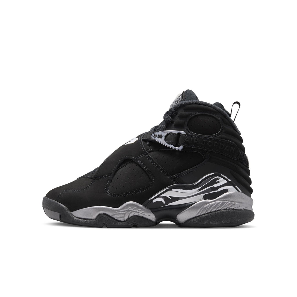Air Jordan 8 Retro GS (Black/White/LT Graphite)