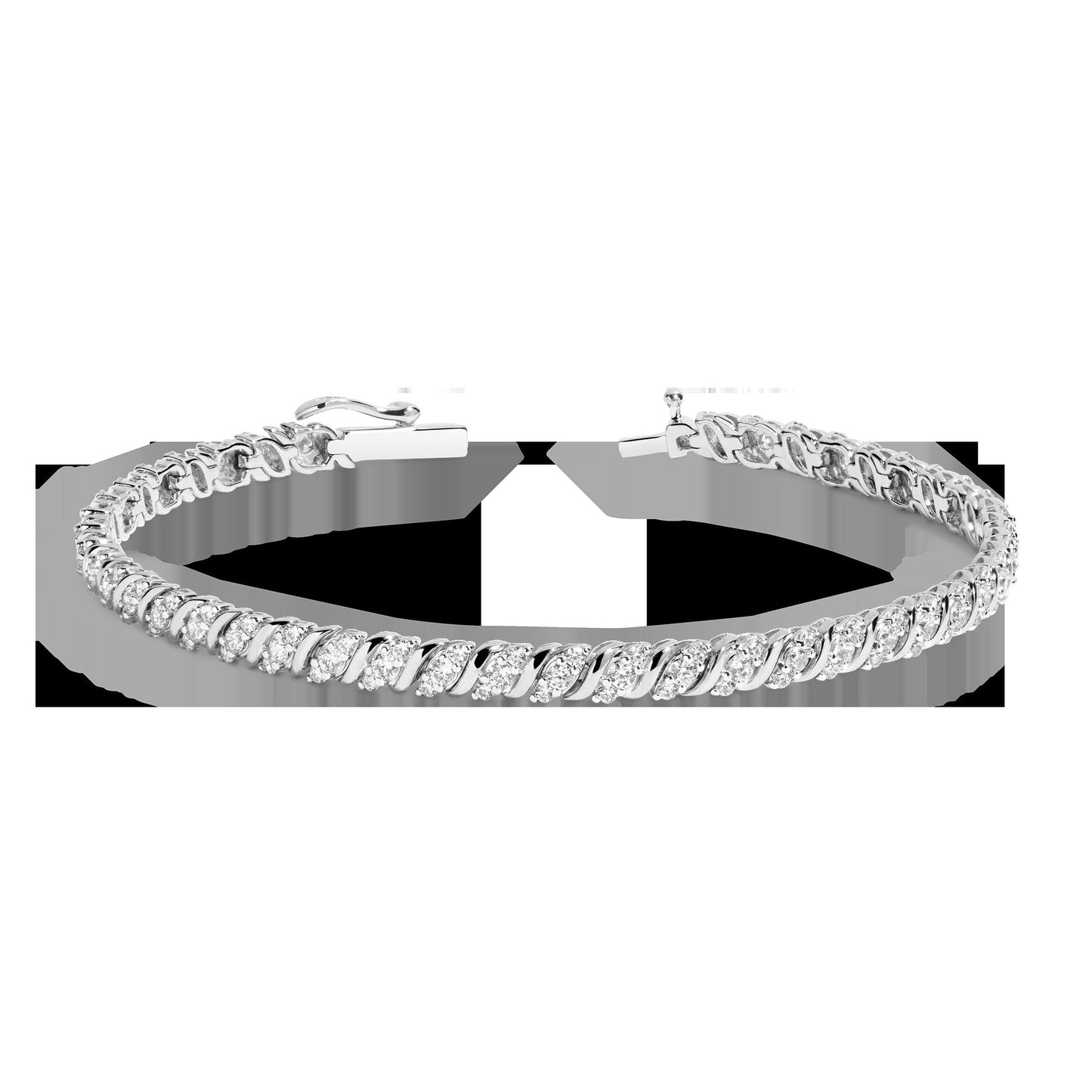 Lab Grown Diamond Triple 'S' Estate Tennis Bracelet