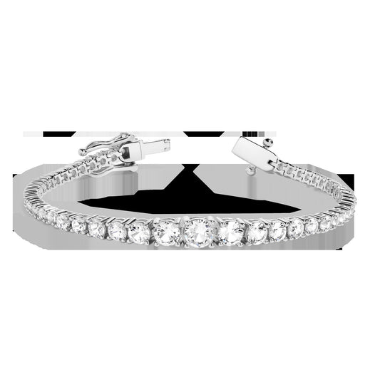 Lab Grown Diamond Graduated Modern Tennis Bracelet
