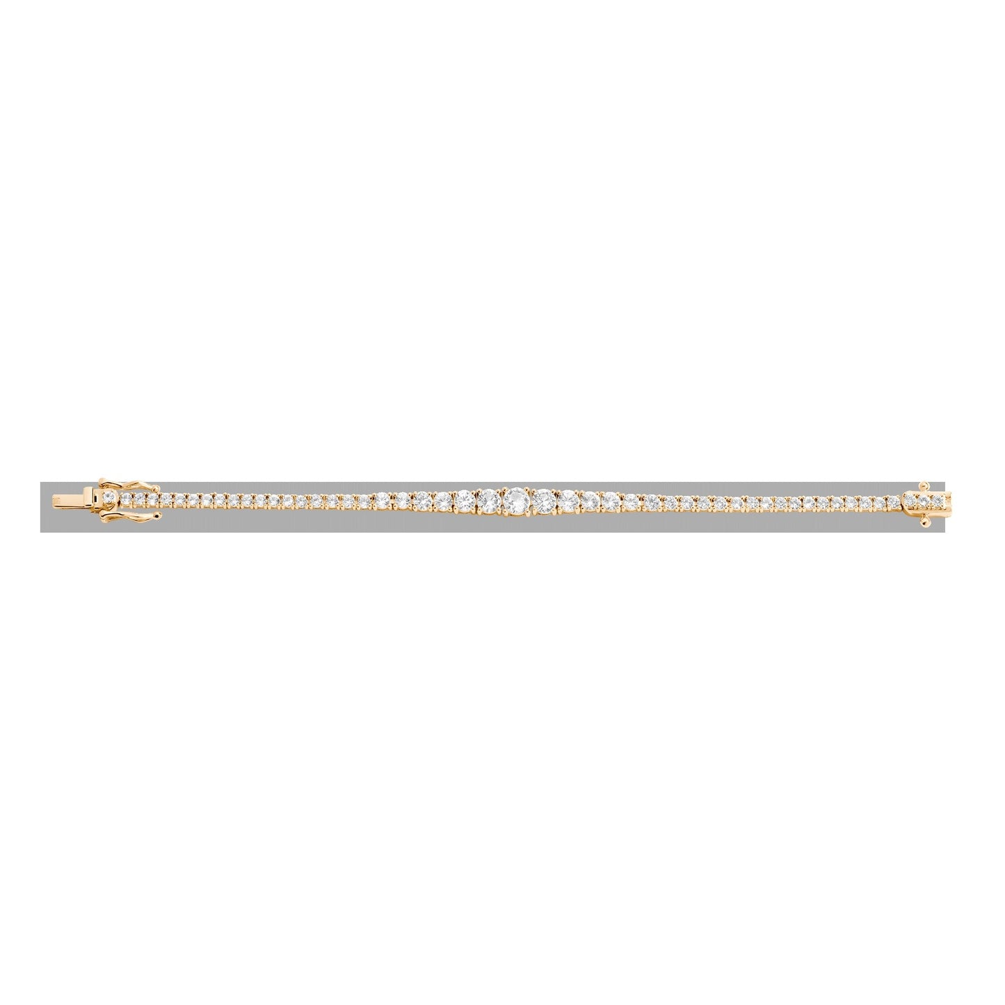 Lab Grown Diamond Graduated Modern Tennis Bracelet
