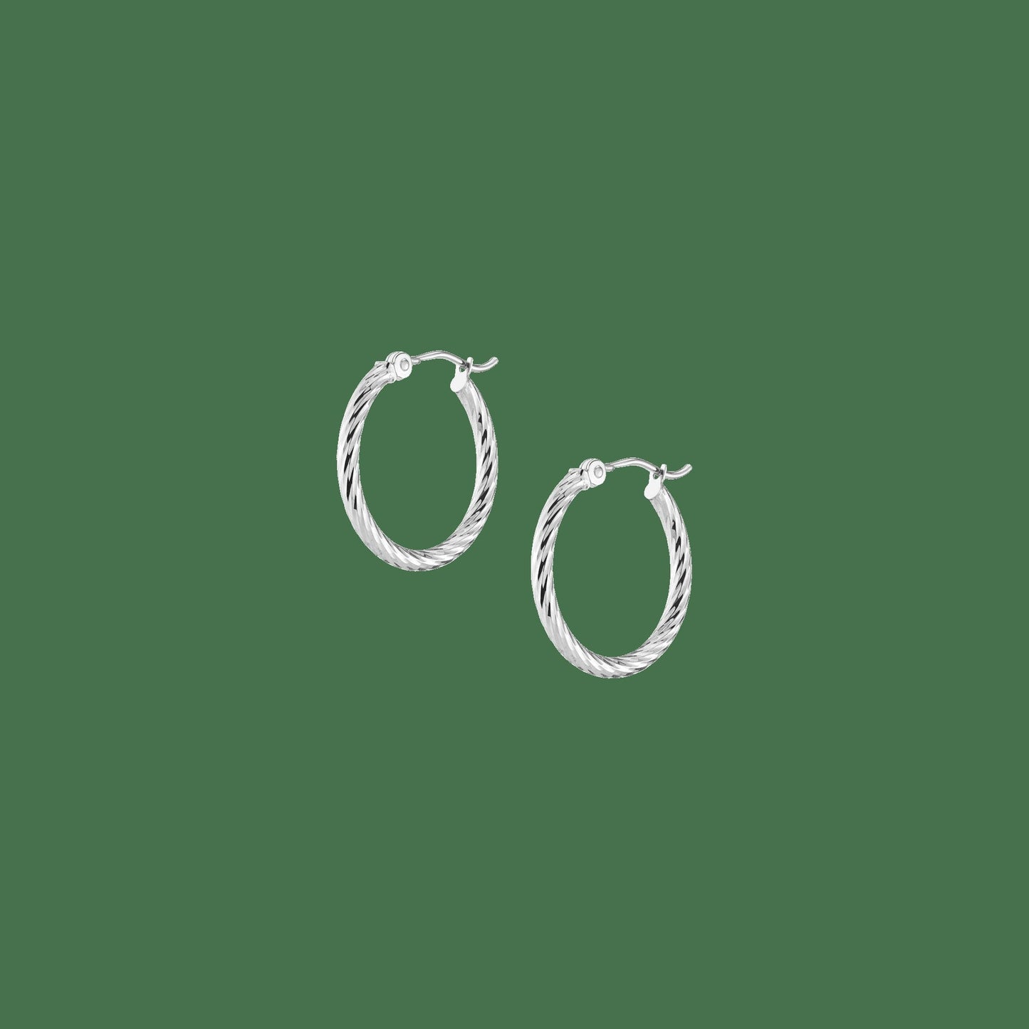 Thin Twisted Hoop Earrings