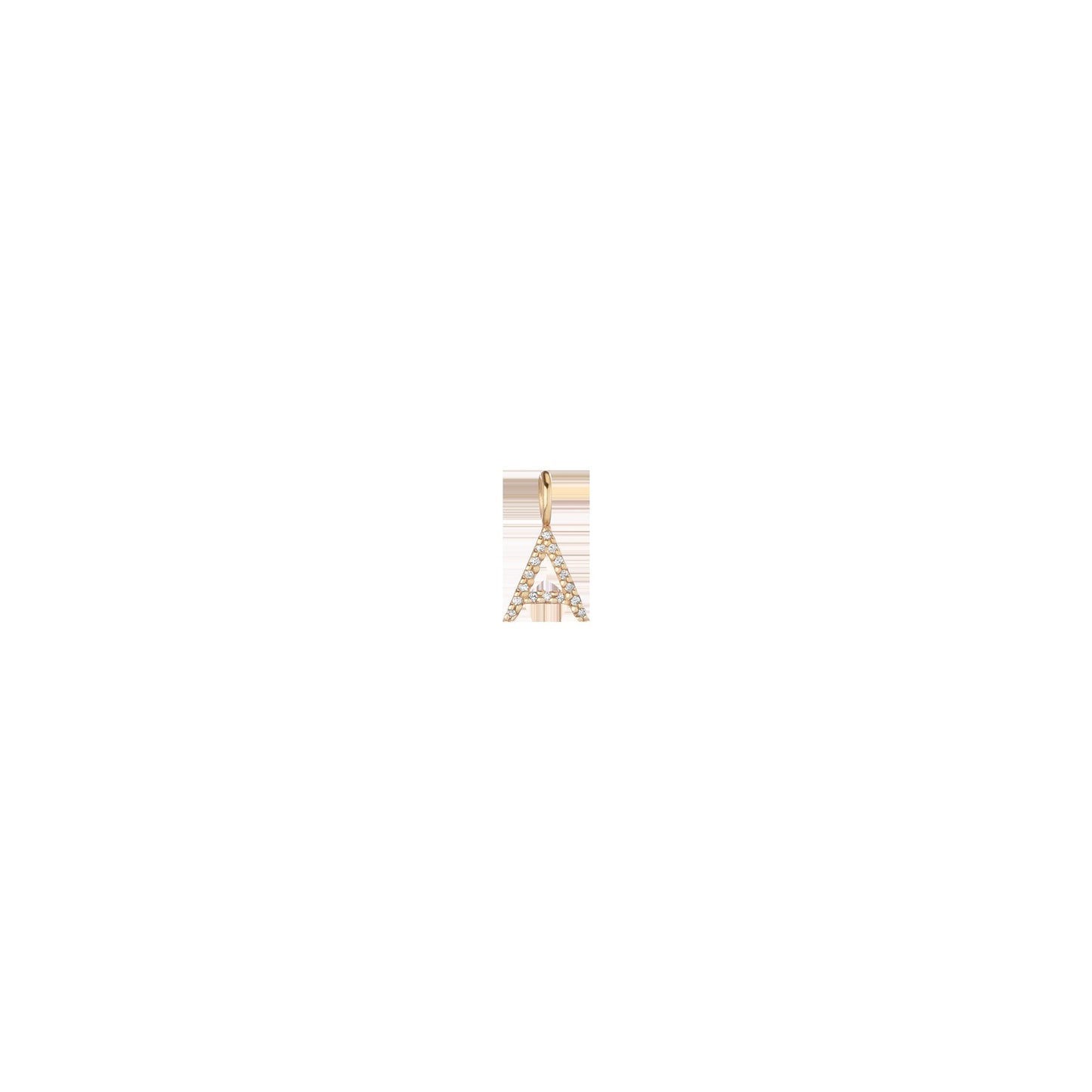 Lab Grown Diamond Classic Letter Pendant