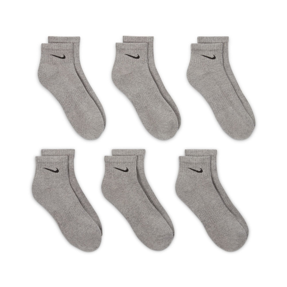 Nike Everyday Cushioned Training Ankle Socks 6 Pairs (Sport Grey)