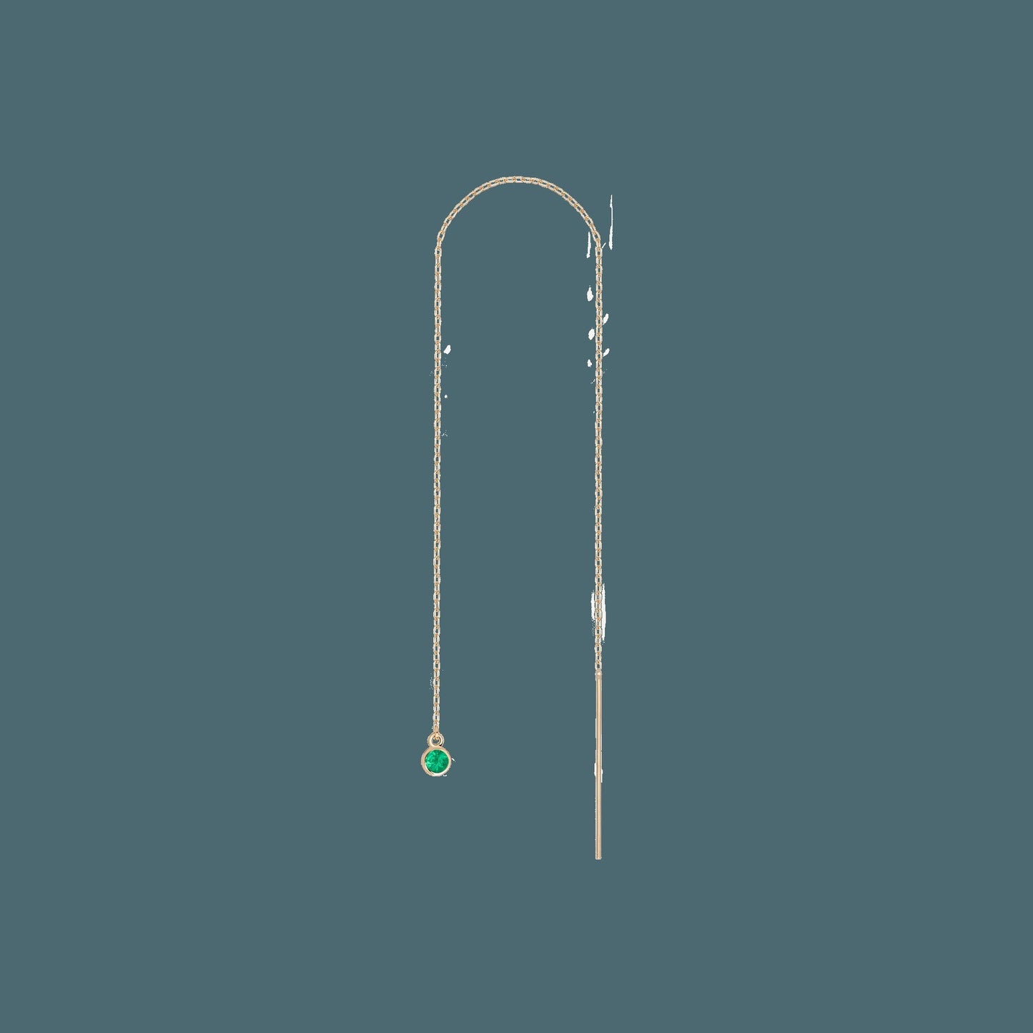 Birthstone Ear Chain Threader (Pair)