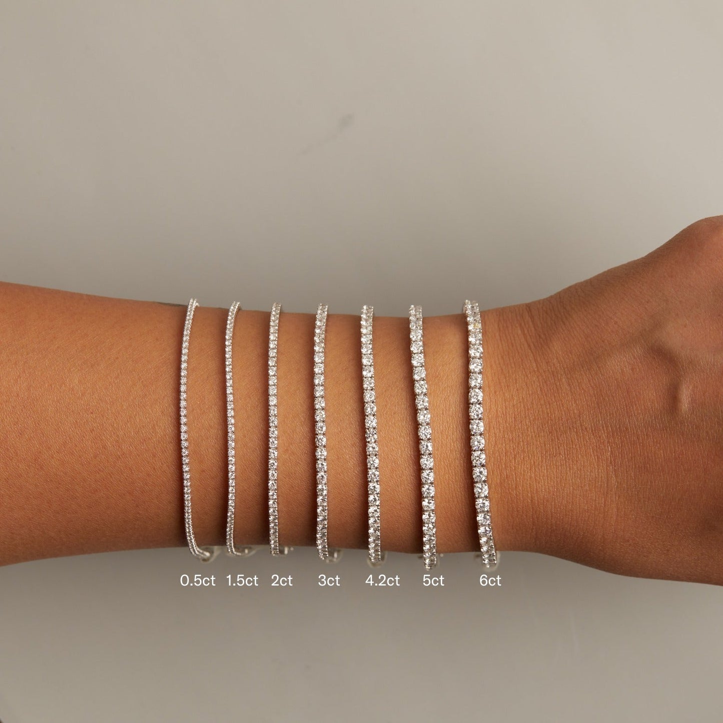 5ct Lab Grown Diamond Tennis Bracelet