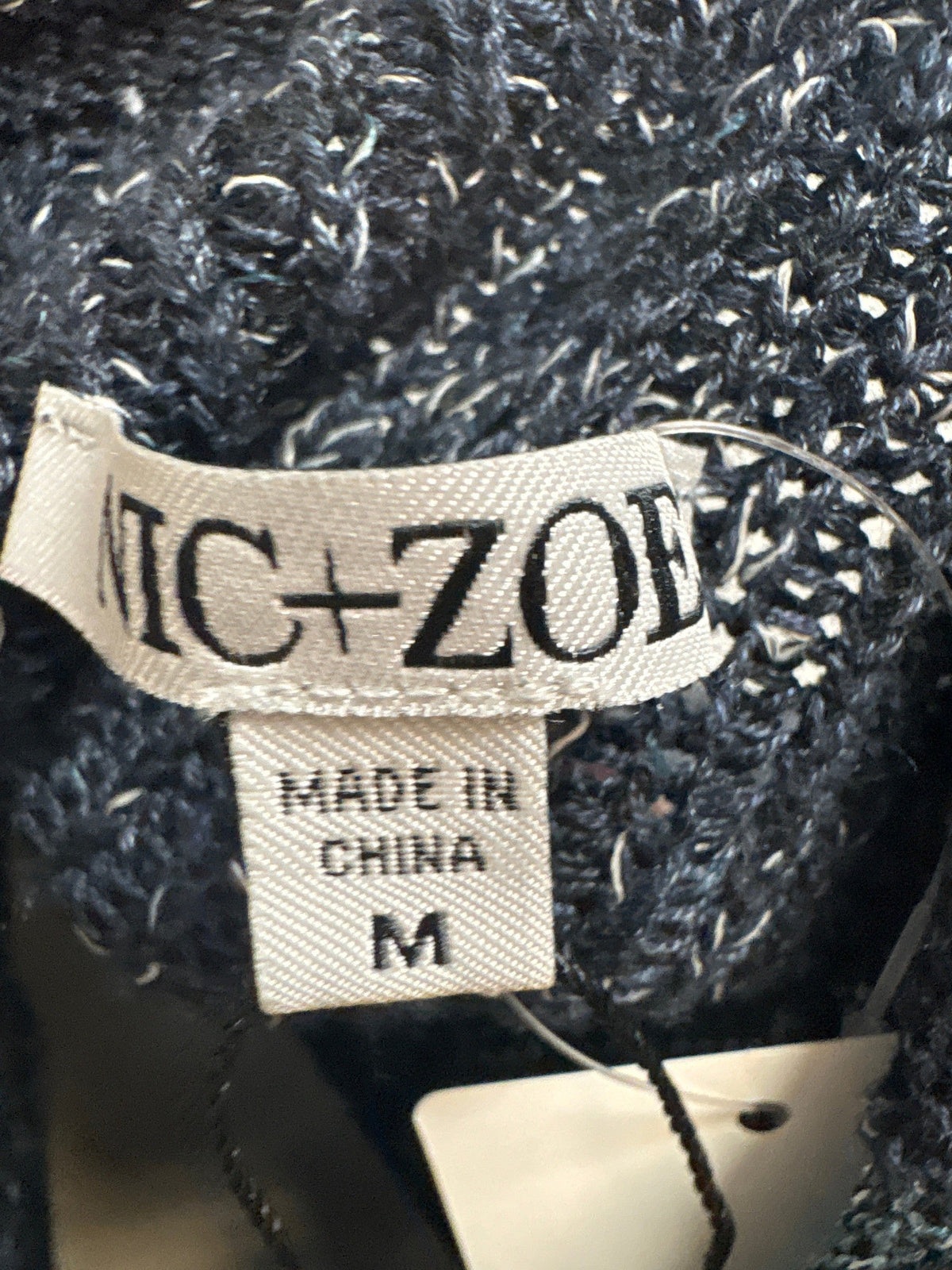 New Nic + Zoe Blue Sweater, M