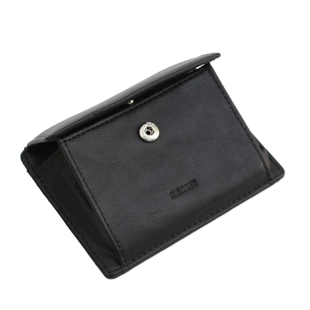THEORIES - LANTERN WALLET VEGAN LEATHER BLACK