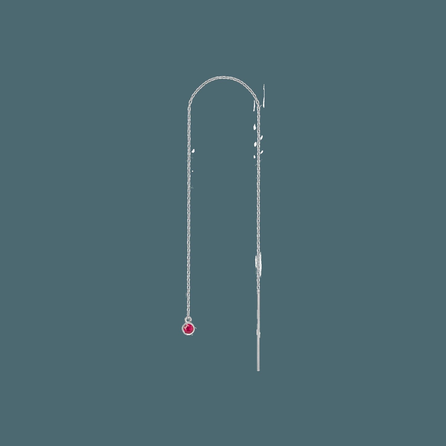 Birthstone Ear Chain Threader (Pair)