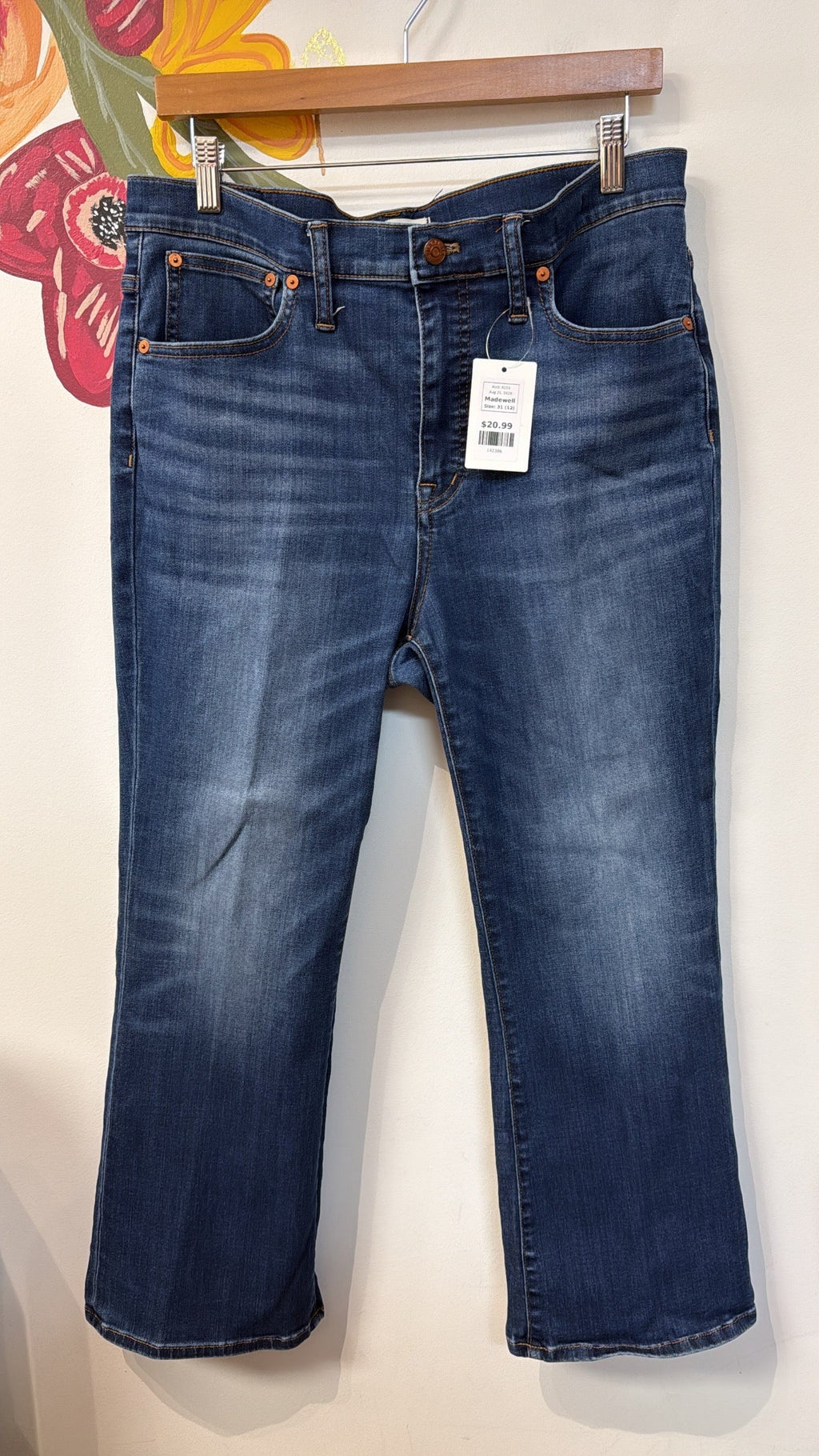 Madewell 26" Inseam Cali Demi Boot Jeans, 31 (12)