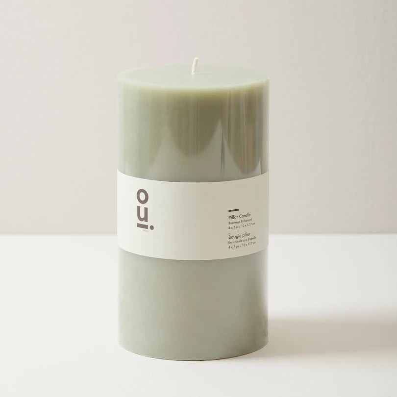 Pillar Candle - 4" X 7" - Sage