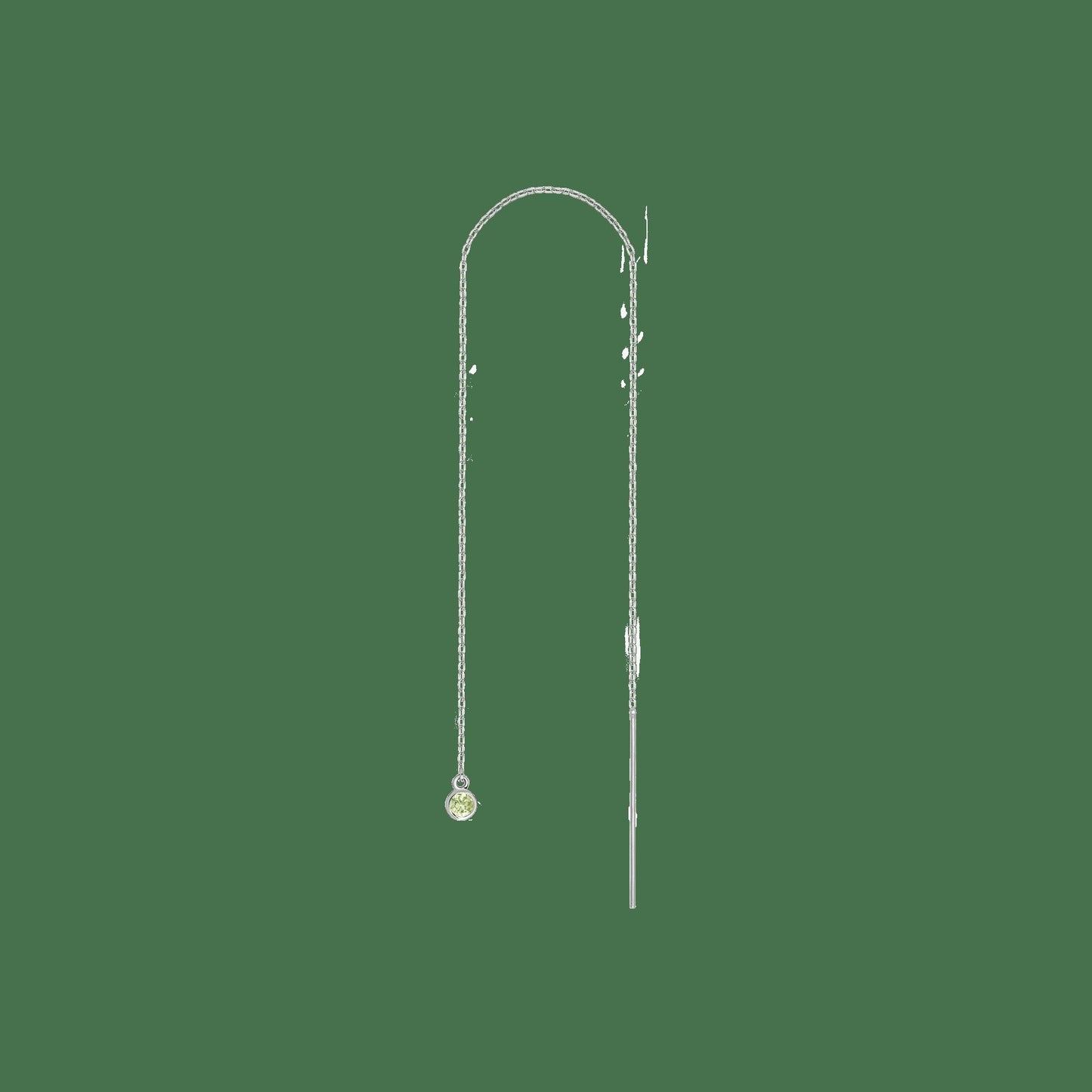 Birthstone Ear Chain Threader (Pair)