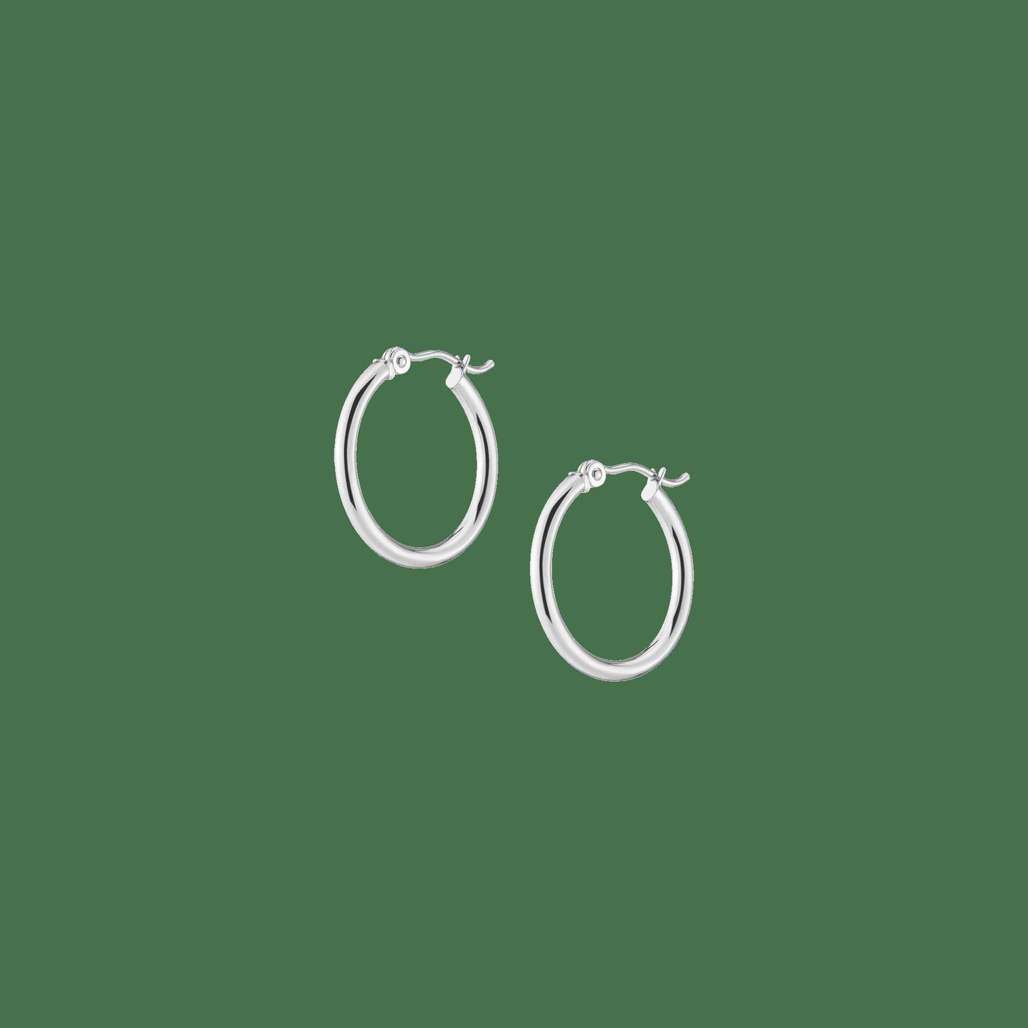 Gold Hoop Earrings - 2mm (20mm)