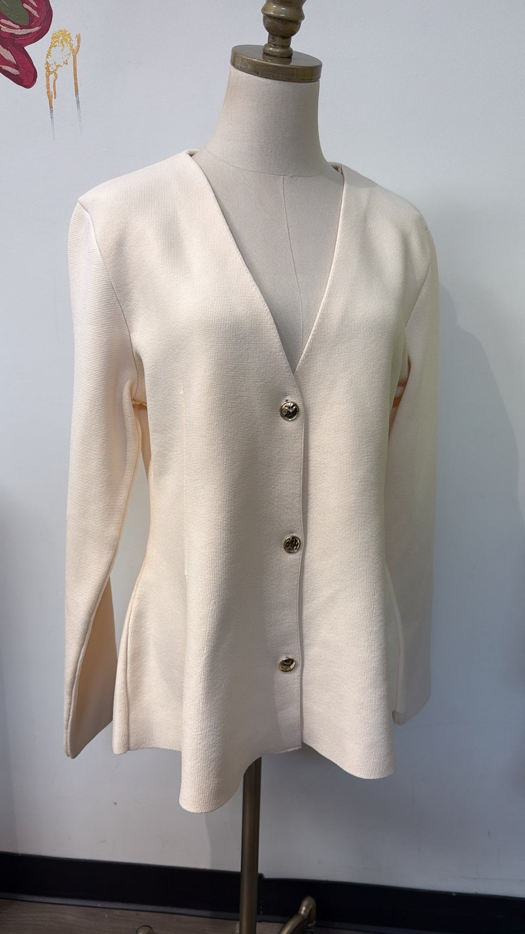 New Maeve White/Cream Anthropologie Jacket, L